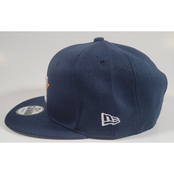 Houston Astros New Era Blue Adjustable Snapback Hat Side Split MLB Baseball Cap - Picture 6 of 10